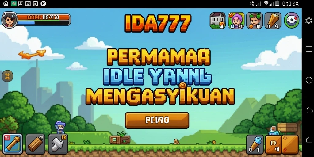 Screenshot gameplay menarik dari IDA777 yang menunjukkan fitur Idle.
