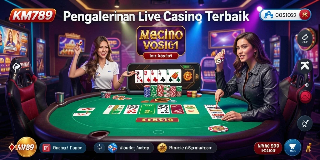 Tampilan gameplay Live Casino yang menarik dan interaktif.