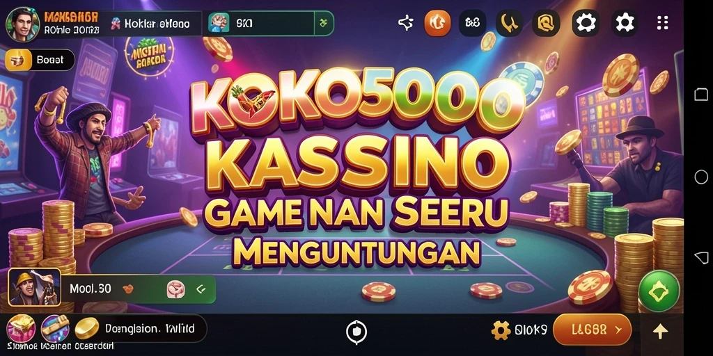 Tampilan gameplay KOKO5000 dengan grafis yang memukau.