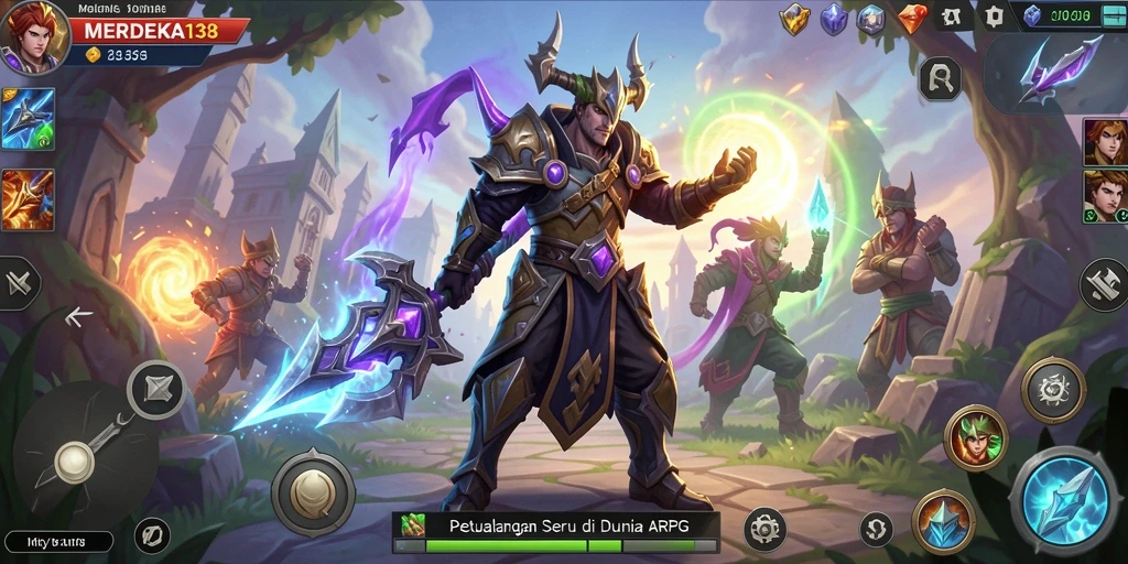 Tampilan gameplay MERDEKA138 yang menegangkan dan penuh aksi.