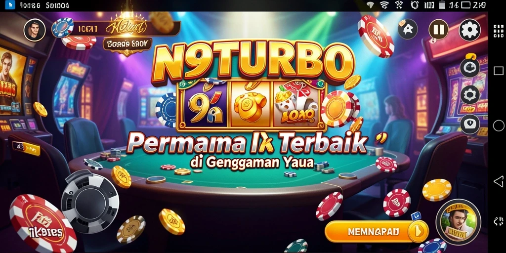 Tampilan menarik dari gameplay Kasino di N9TURBO yang menyenangkan.