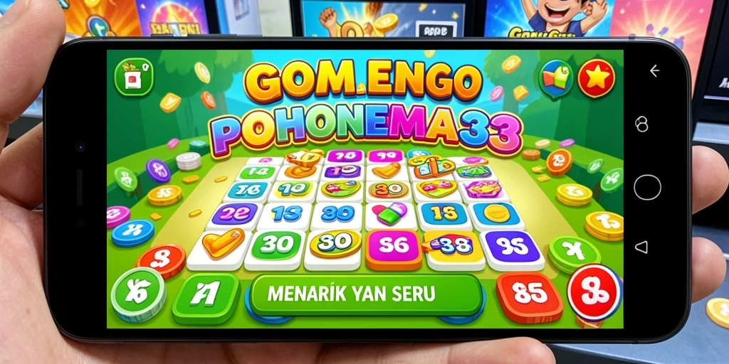 Tangkapan layar gameplay POHONEMAS33 yang penuh warna dan interaktif.
