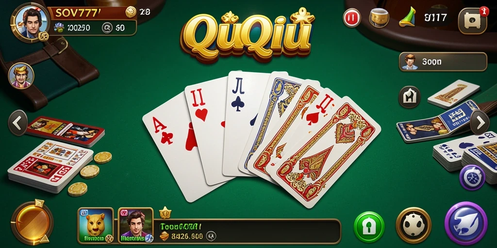 Screenshot gameplay QiuQiu SOV777 yang seru dan menantang.
