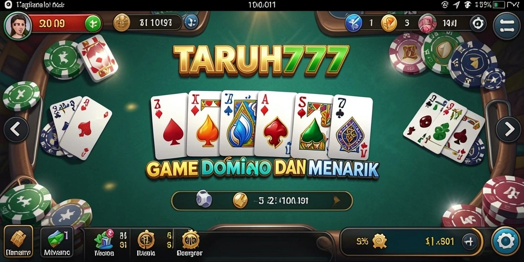 Tampilan seru gameplay Domino di TARUH777.