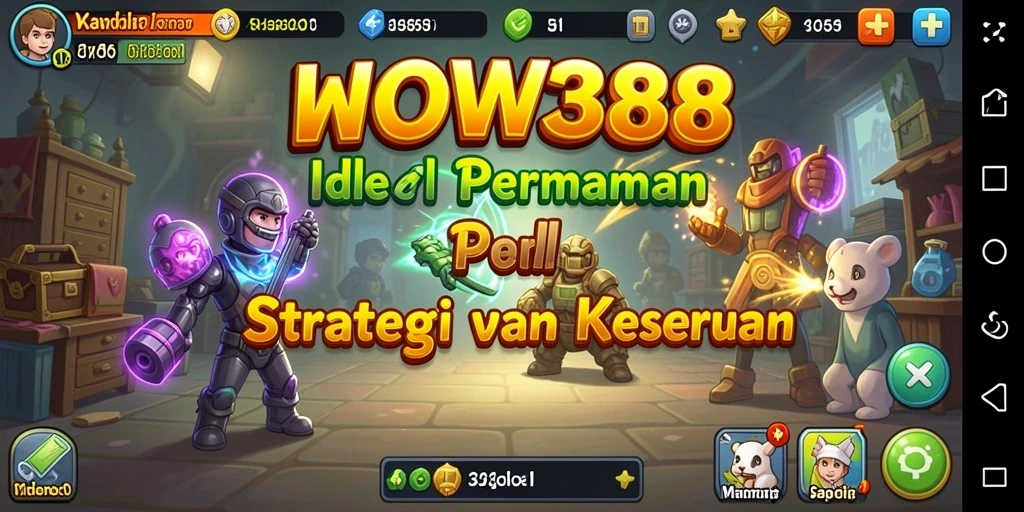 Tampilan gameplay WOW388 yang menonjolkan elemen Idle.